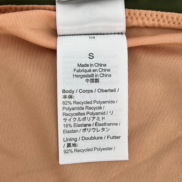 J. Crew Women's Cheeky Bikini Swim Bottom Size S Green Curved Waist Mid Rise UPF - Picture 7 of 10